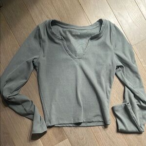 Hollister Women's Slate Long Sleeve Tee